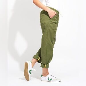 Pact organic cotton twill drawstring pants